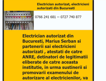 Tablet Screenshot of electricieni-autorizati.ro